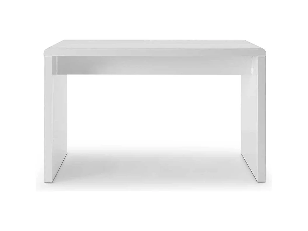 Wangen Schreibtisch in Hochglanz Weiss lackiert