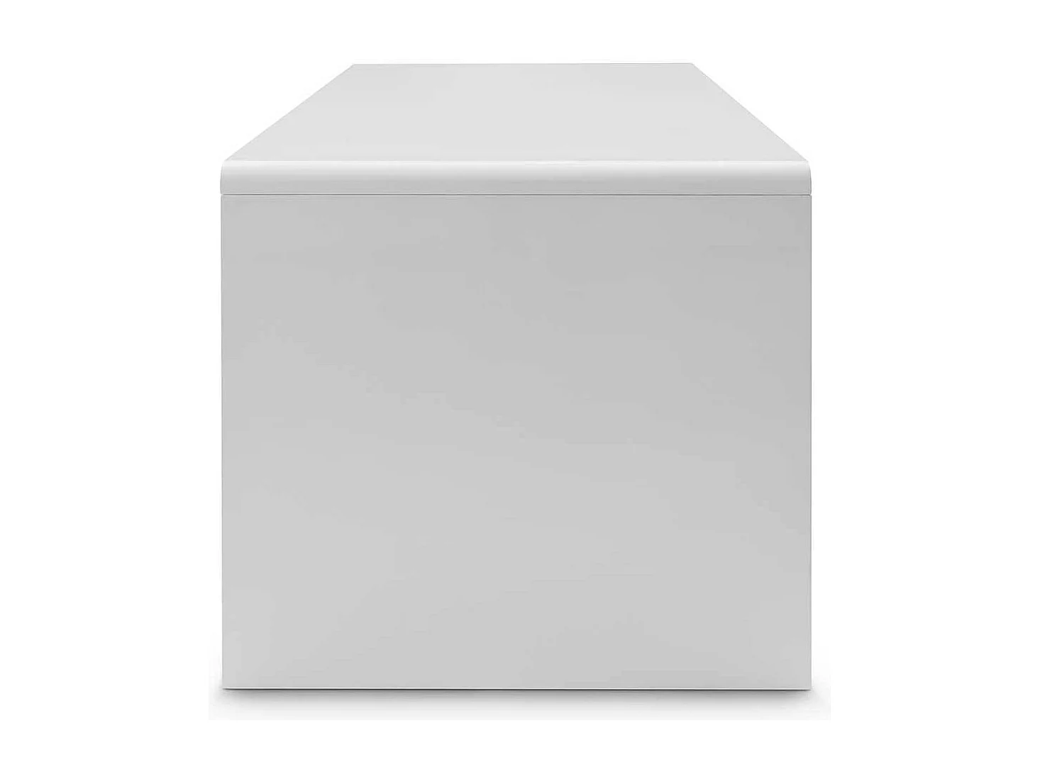 Wangen Schreibtisch in Hochglanz Weiss lackiert