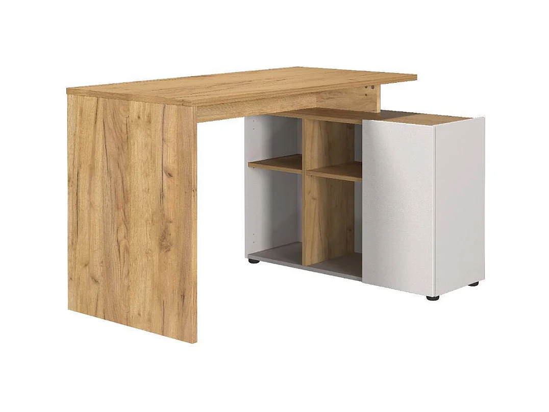 Schreibtisch Bürotisch mit Tür in Winkelform