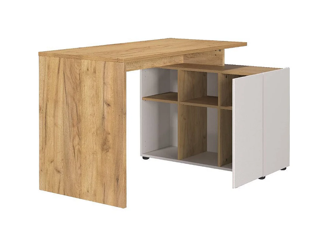 Schreibtisch Bürotisch mit Tür in Winkelform