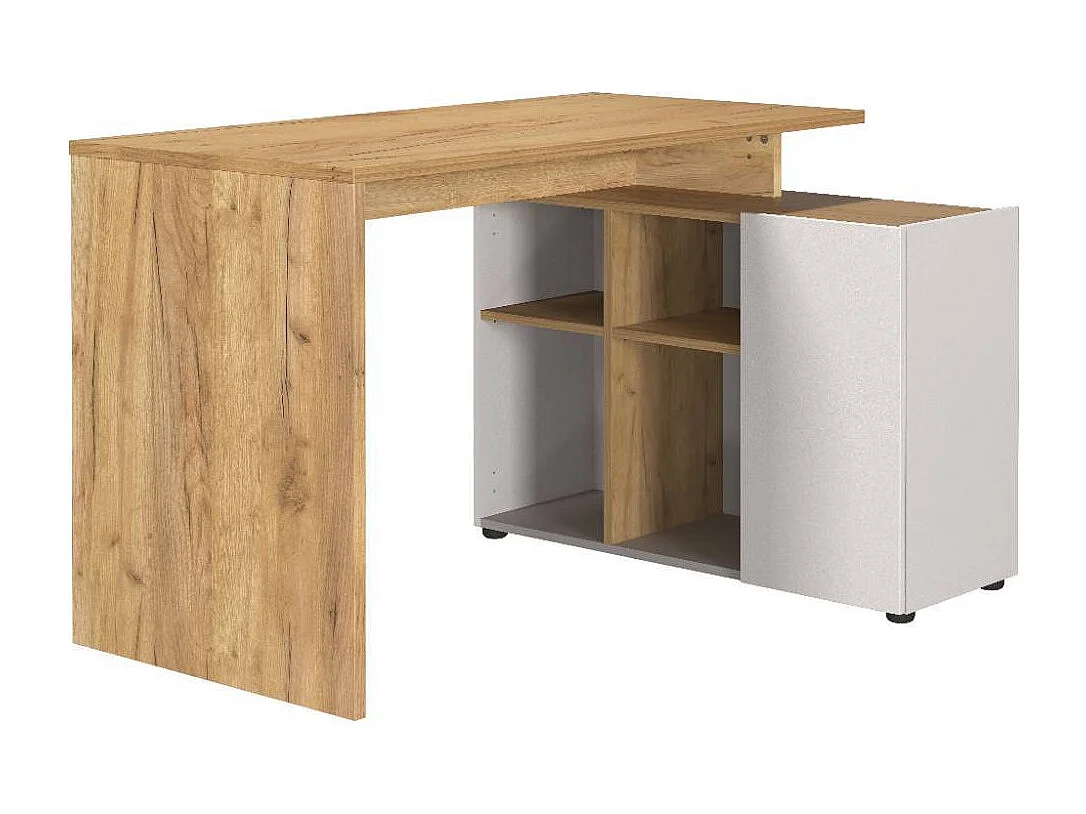 Schreibtisch Bürotisch mit Tür in Winkelform