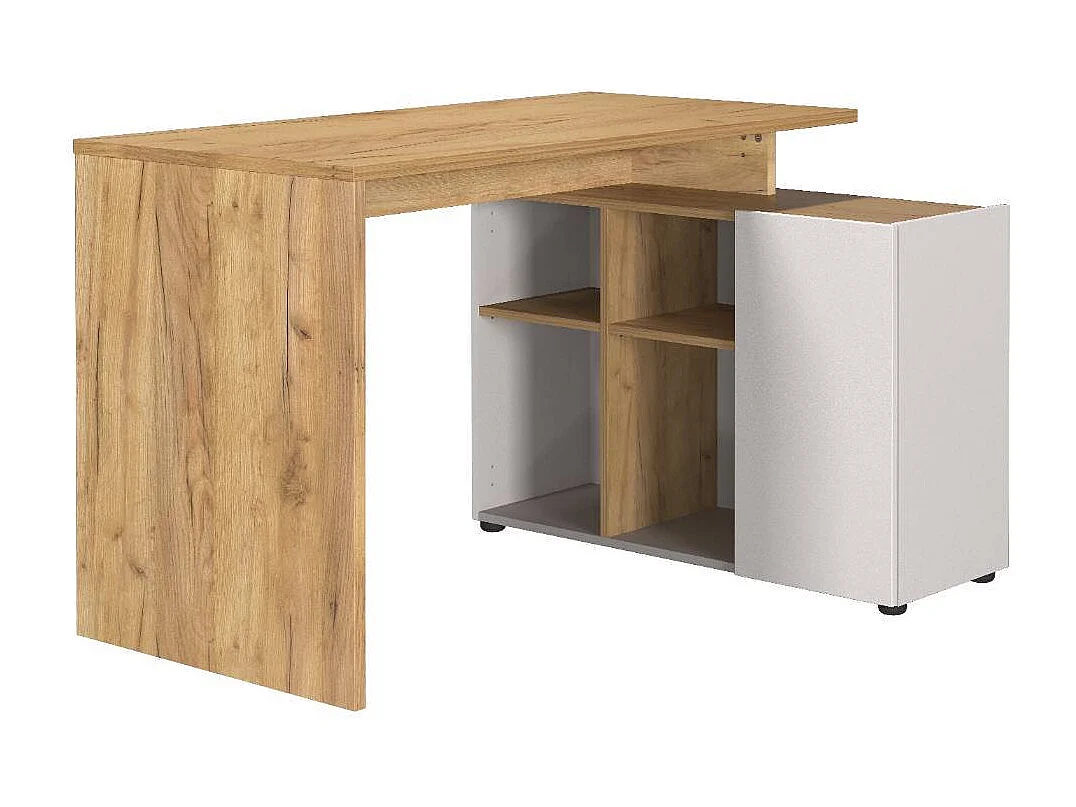 Schreibtisch Bürotisch mit Tür in Winkelform