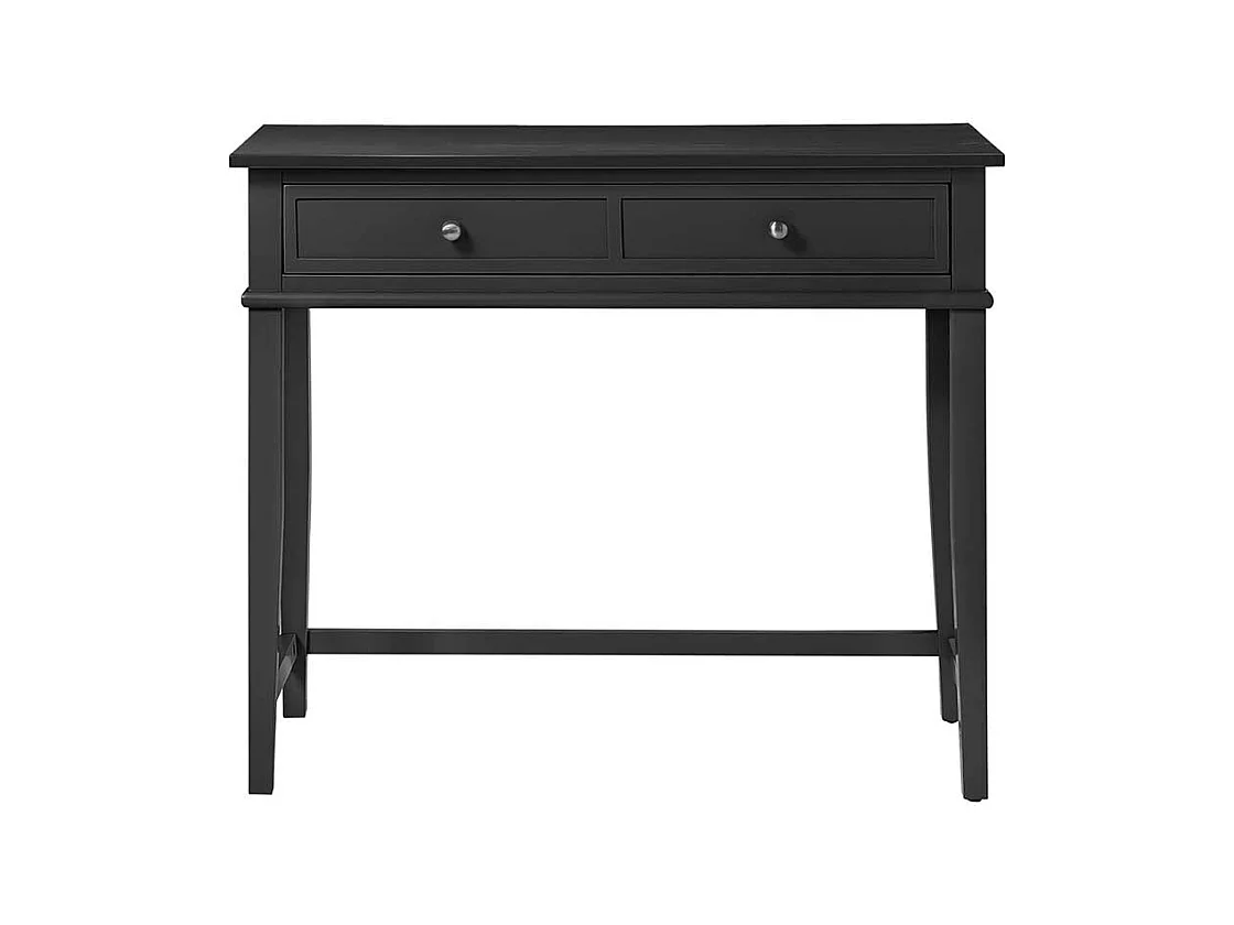 Schwarzer Home Office Tisch im Landhausstil einer Schublade