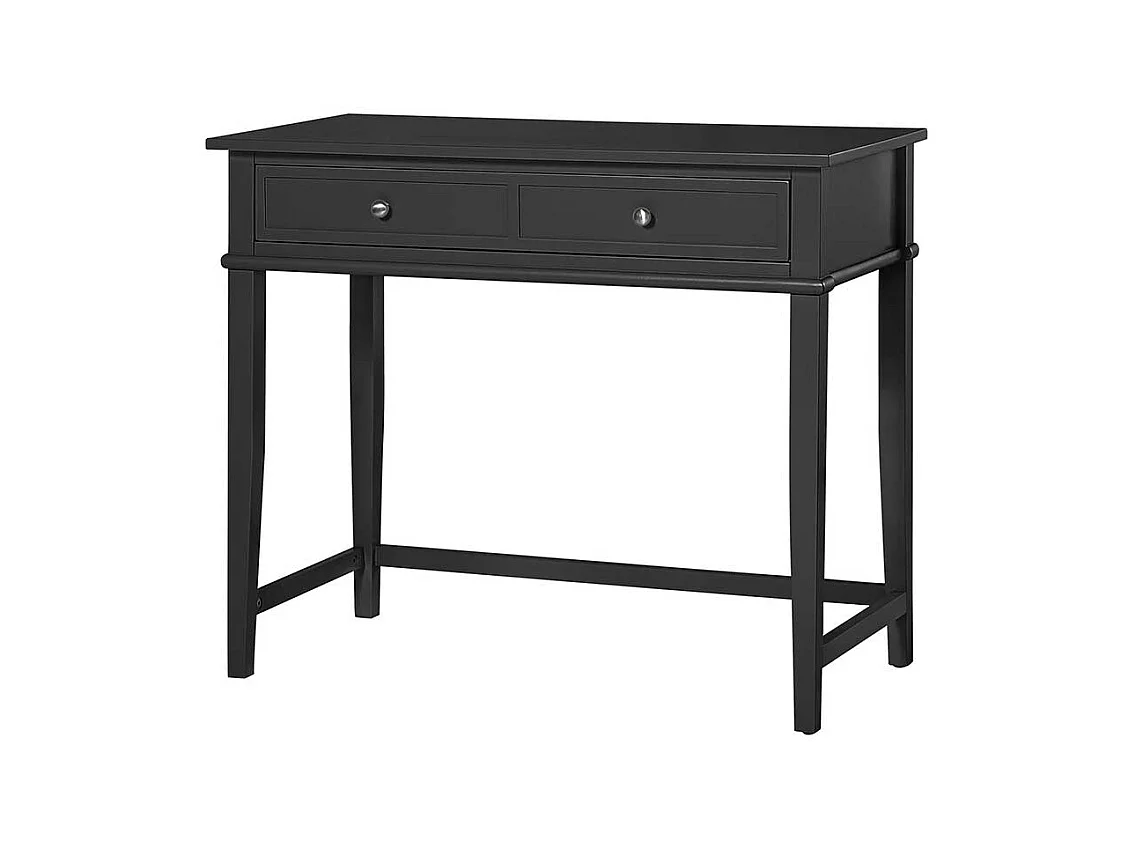 Schwarzer Home Office Tisch im Landhausstil einer Schublade