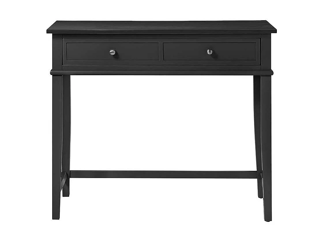 Schwarzer Home Office Tisch im Landhausstil einer Schublade