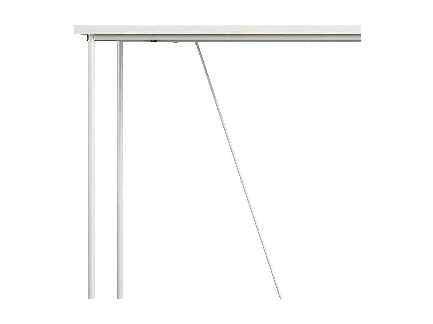 Skandi Design Schreibtisch mit Bügelgestell Metall