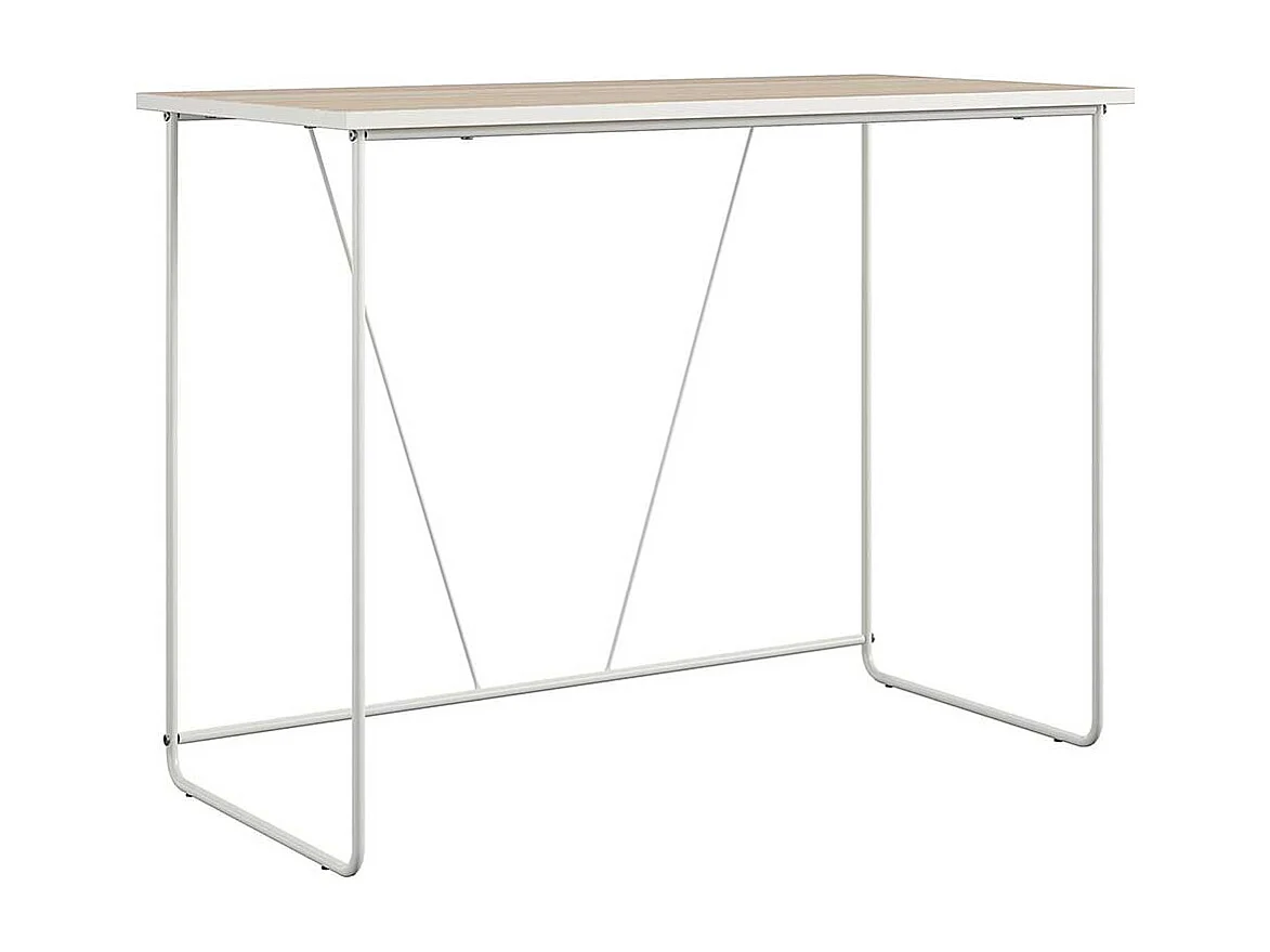 Skandi Design Schreibtisch mit Bügelgestell Metall