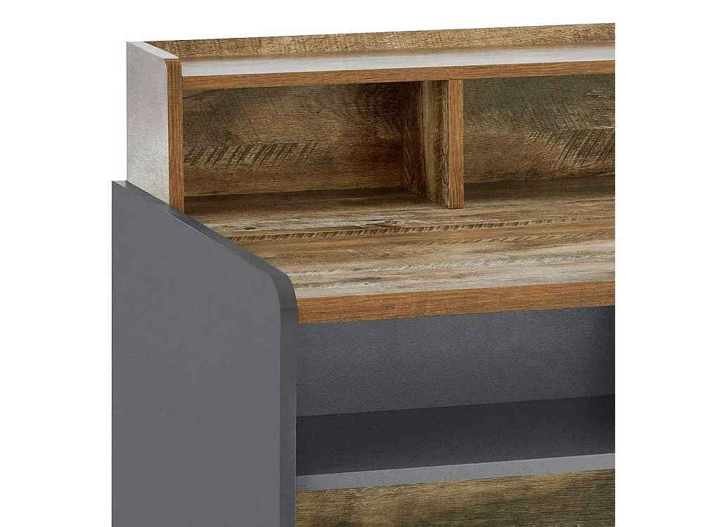 Schreibtisch mit Stauraum in modernem Design 120 cm breit