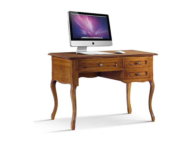 Designschreibtisch in Nussbaumfarben italienischen Design