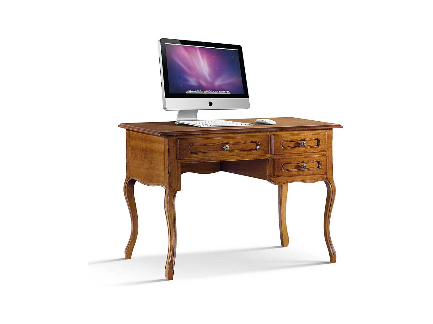 Designschreibtisch in Nussbaumfarben italienischen Design