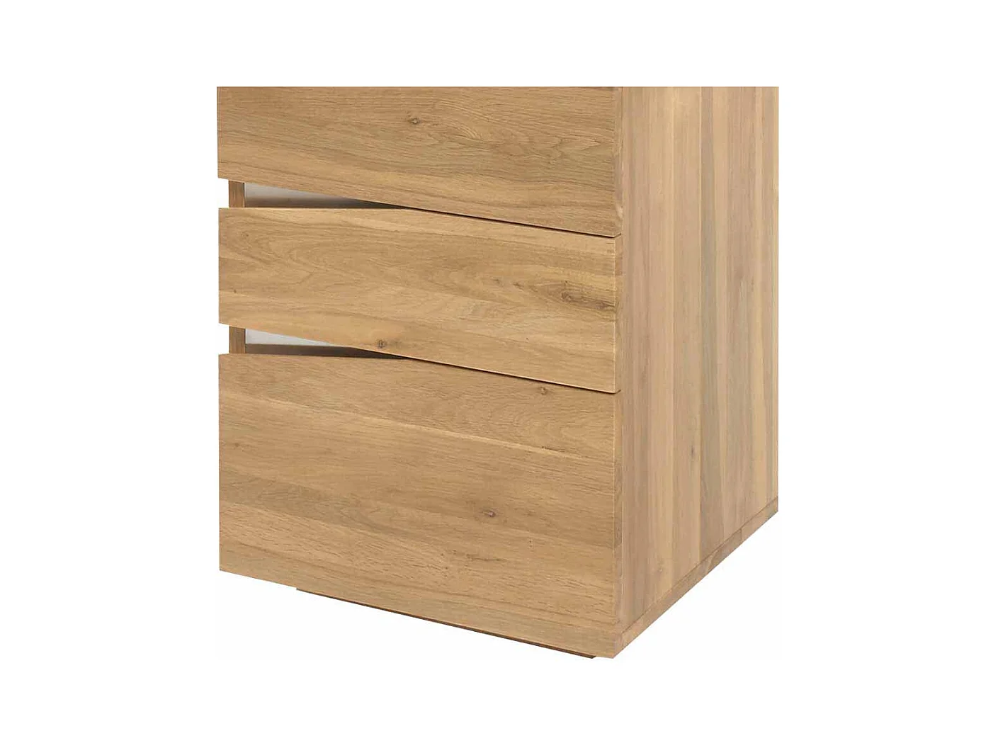 Computer Schreibtisch aus Eiche geölt abgerundet