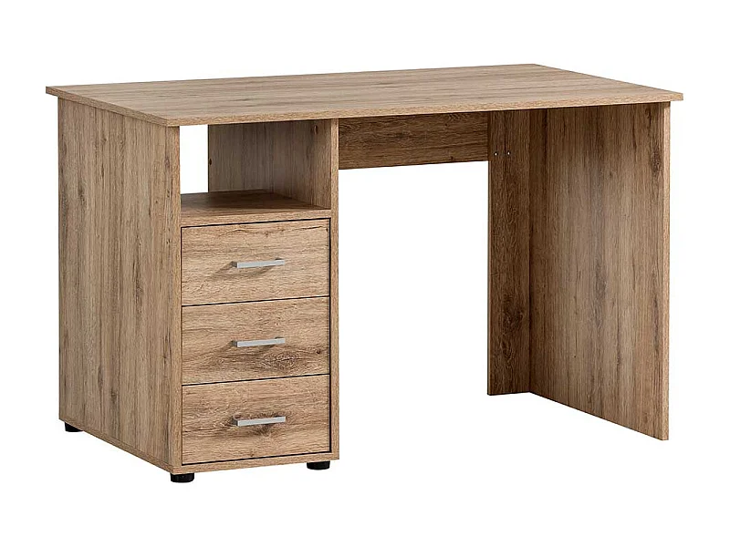 Schreibtisch Bürotisch mit Holzwerkstoff Oberfläche und Metallgriffen