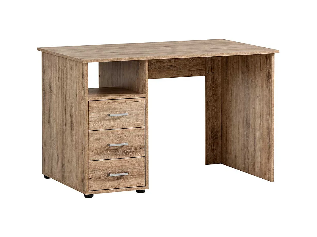 Schreibtisch Bürotisch mit Holzwerkstoff Oberfläche und Metallgriffen