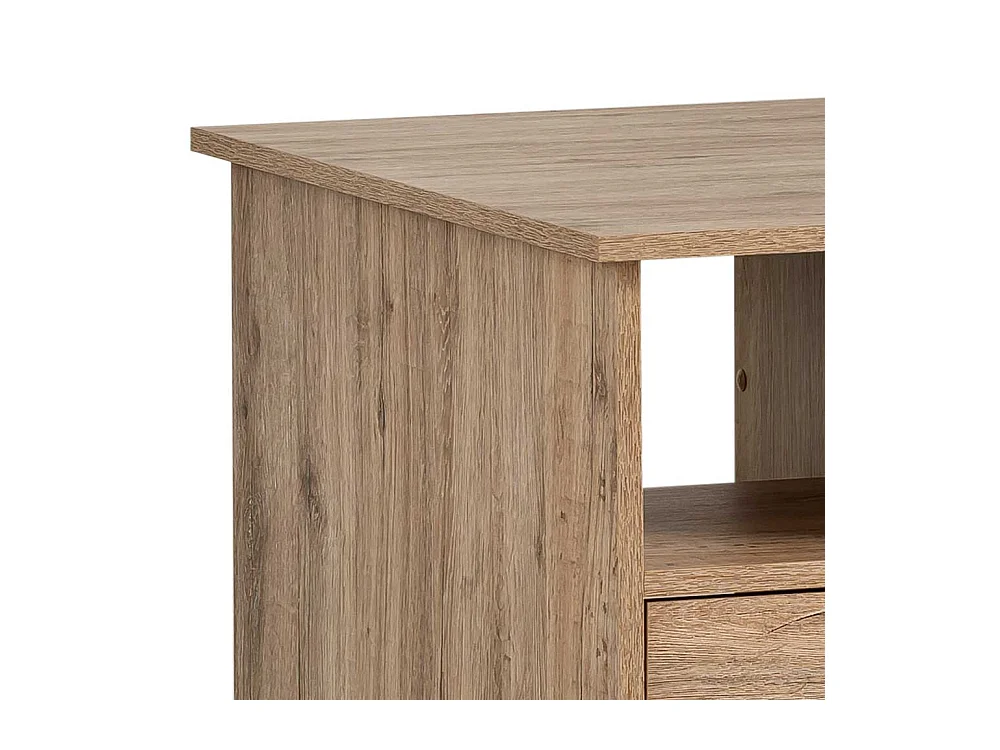 Schreibtisch Bürotisch mit Holzwerkstoff Oberfläche und Metallgriffen