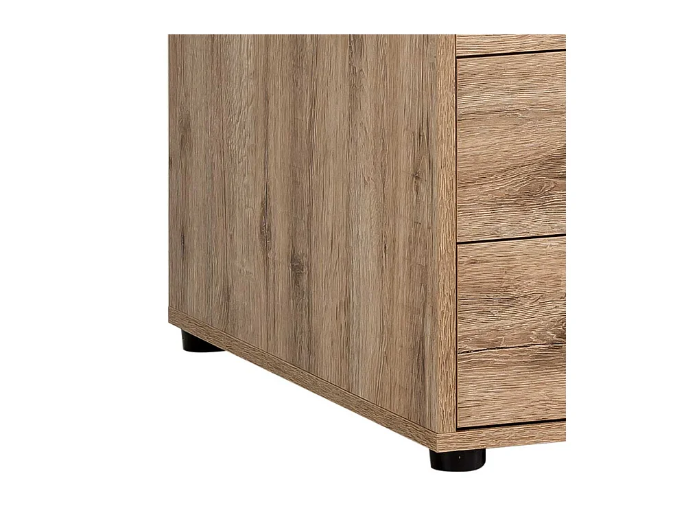 Schreibtisch Bürotisch mit Holzwerkstoff Oberfläche und Metallgriffen