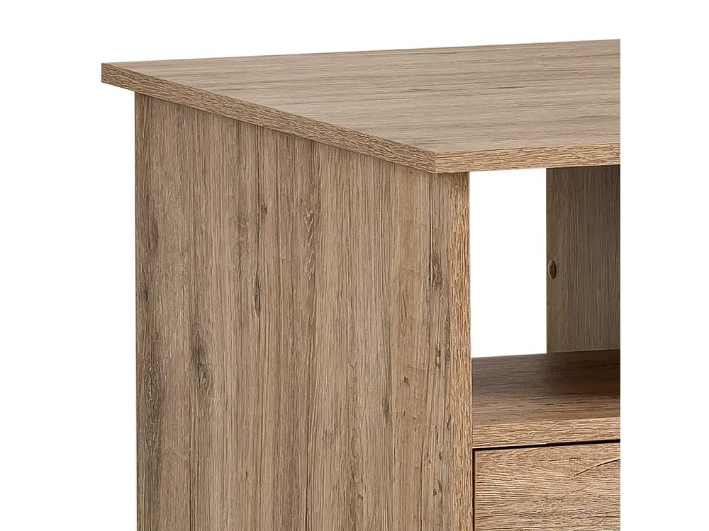 Schreibtisch Bürotisch mit Holzwerkstoff Oberfläche und Metallgriffen