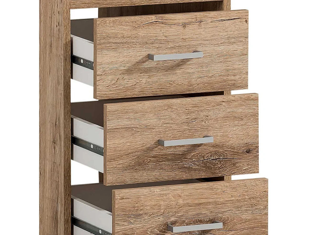 Schreibtisch Bürotisch mit Holzwerkstoff Oberfläche und Metallgriffen