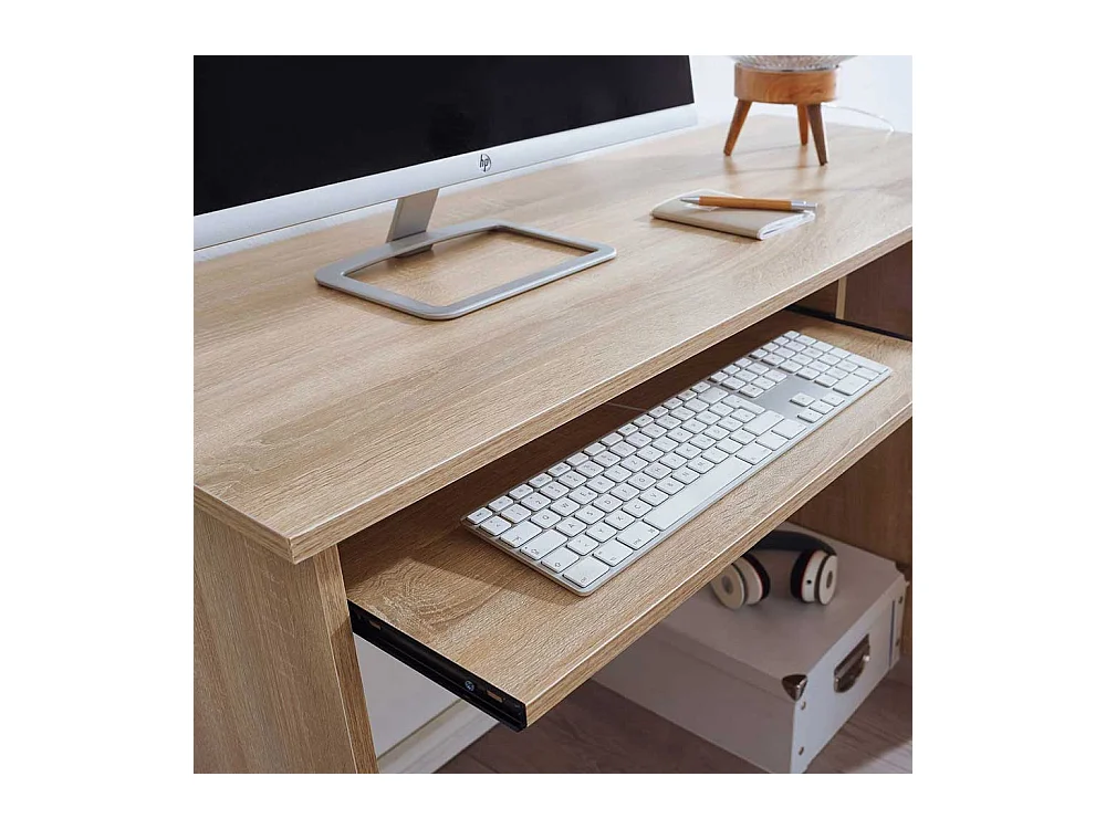Eckbürotisch in Sonoma Eiche Holzoptik 120x140 cm