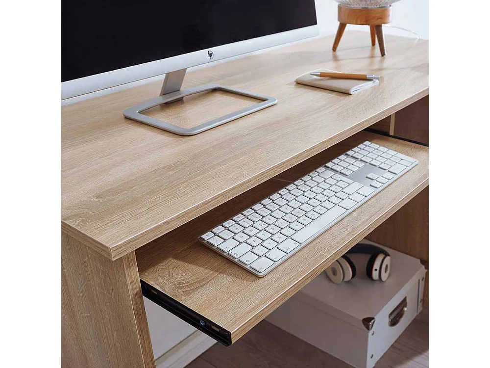 Eckbürotisch in Sonoma Eiche Holzoptik 120x140 cm