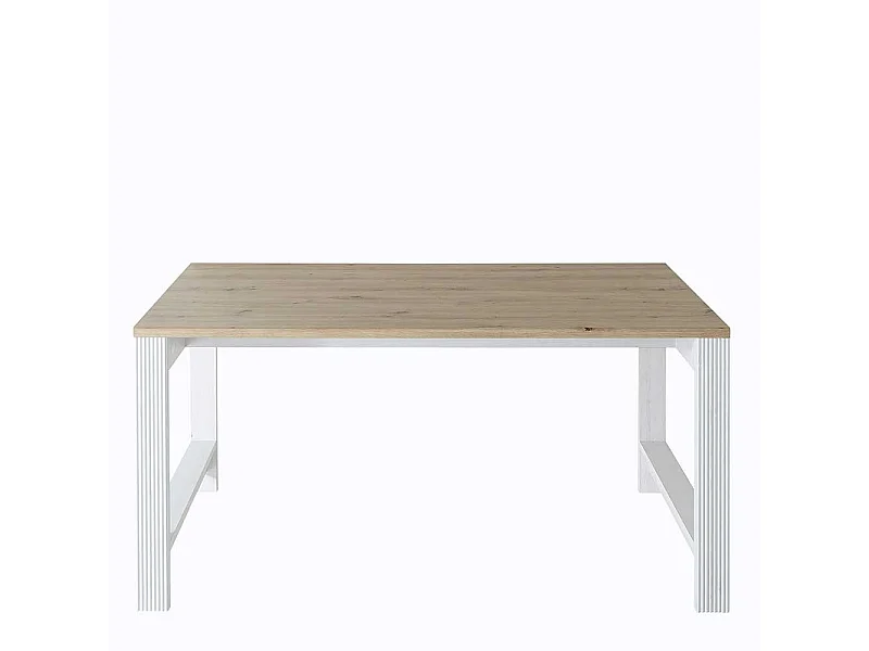 Landhaus Stil Bürotisch 160 cm breit Vierfußgestell