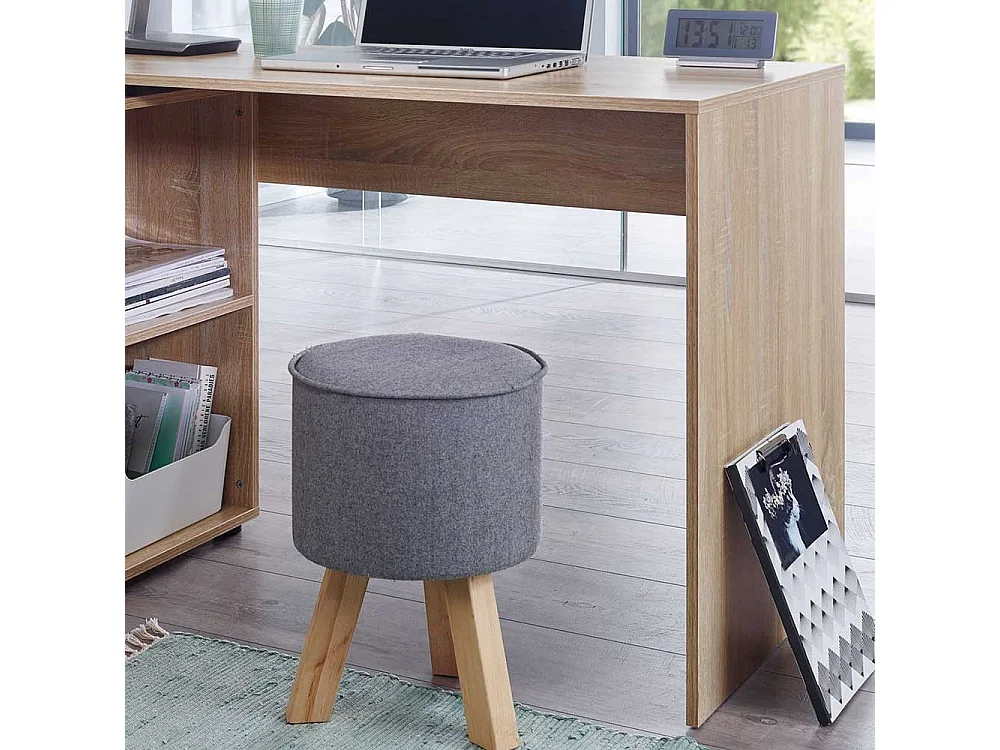 Büroschreibtisch in Sonoma Eiche Seitenregal