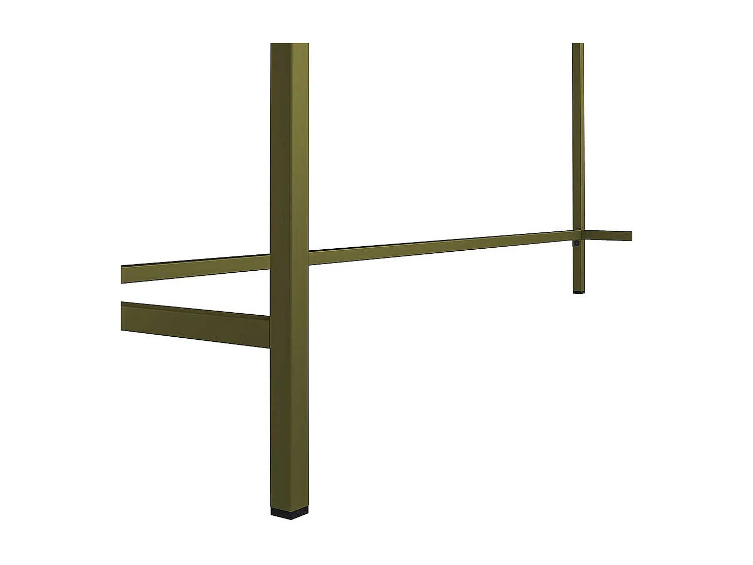 Metallgestell Schreibtisch in Walnussfarben und Oliv Industry und Loft Stil