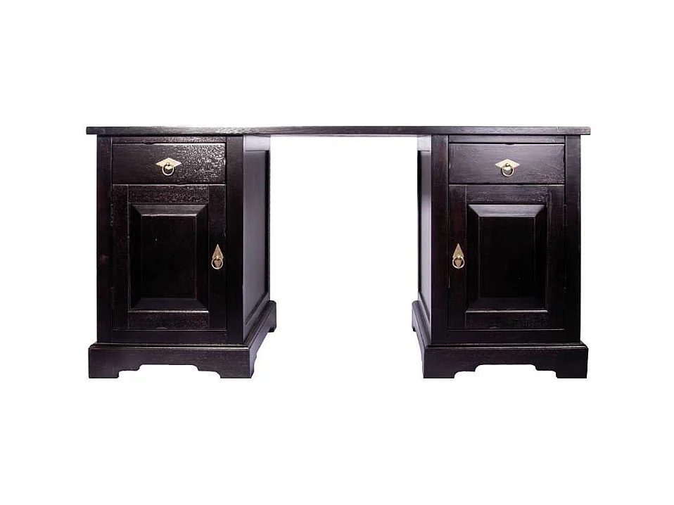 Computer-Schreibtisch aus Akazie Massivholz Kolonialstil