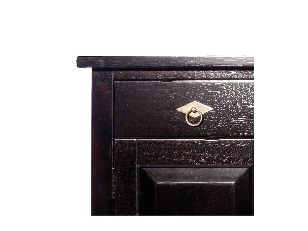 Computer-Schreibtisch aus Akazie Massivholz Kolonialstil