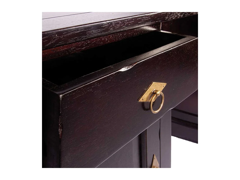 Computer-Schreibtisch aus Akazie Massivholz Kolonialstil