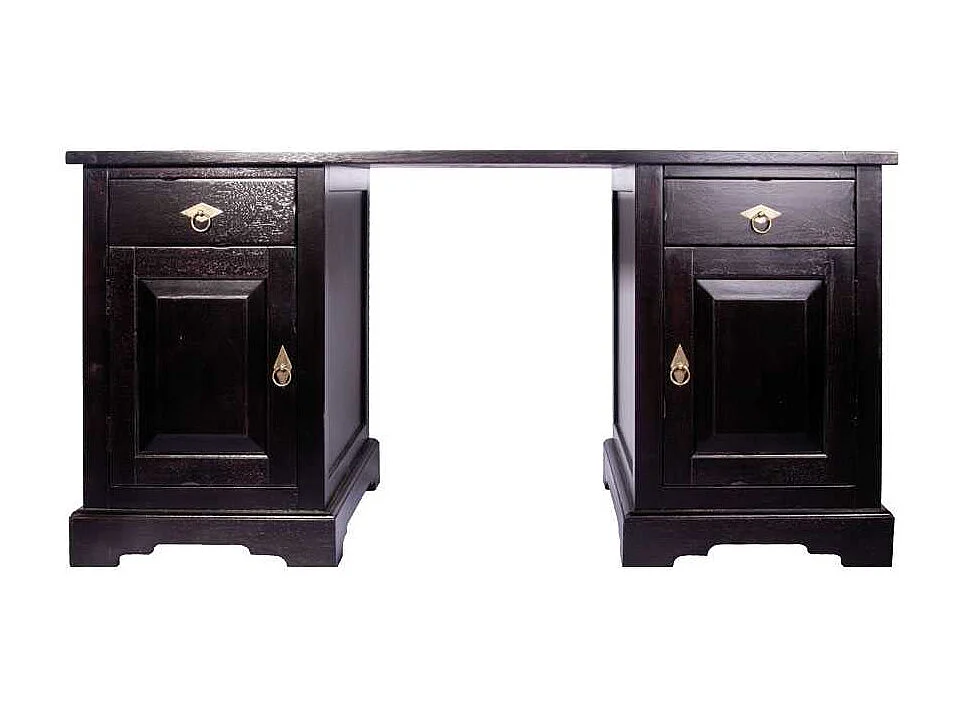 Computer-Schreibtisch aus Akazie Massivholz Kolonialstil