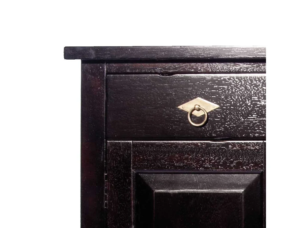 Computer-Schreibtisch aus Akazie Massivholz Kolonialstil