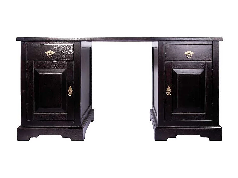 Computer-Schreibtisch aus Akazie Massivholz Kolonialstil