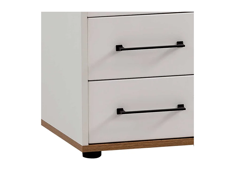 Schreibtisch Bürotisch mit drei Schubladen und Tür