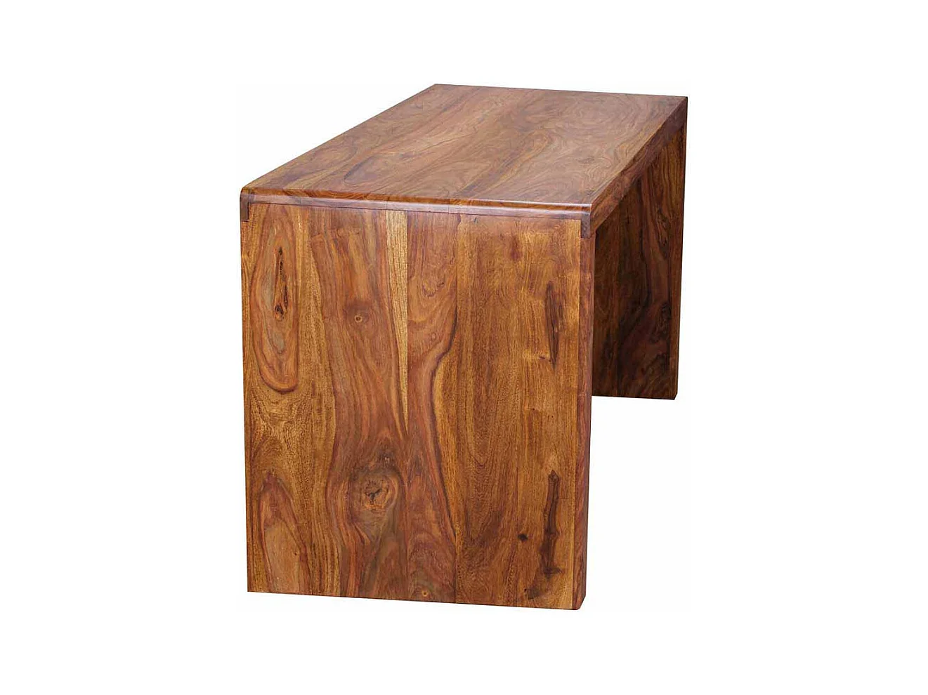 Bürotisch aus Sheesham Massivholz lackiert