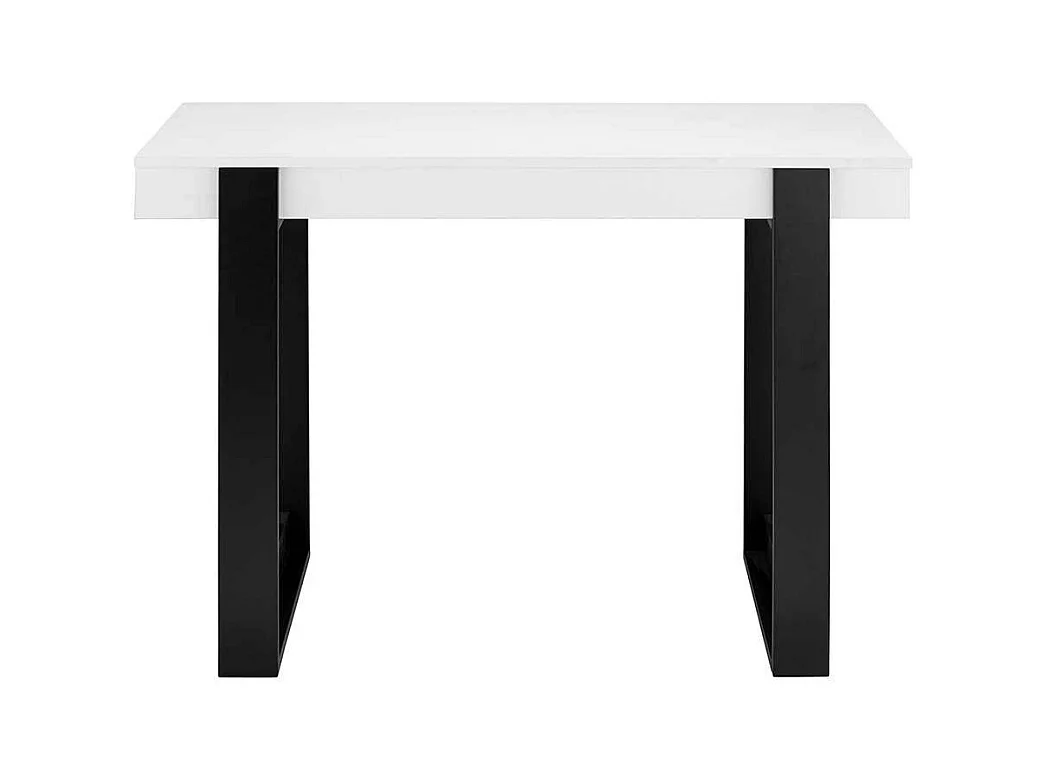 Moderner Design Schreibtisch 110 cm breit Bügelgestell