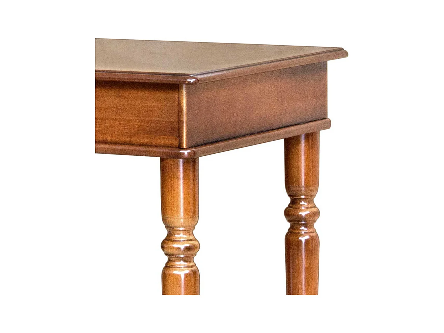 Schreibtisch mit Schublade in Nussbaumfarben klassischen Stil