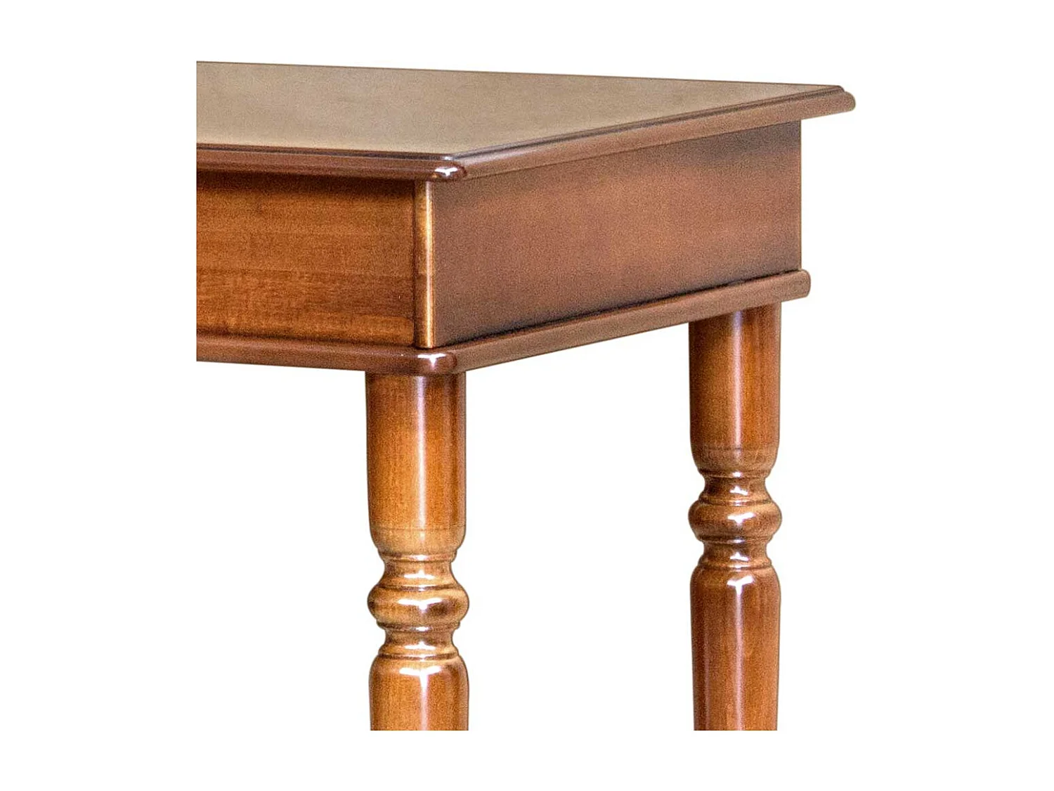 Schreibtisch mit Schublade in Nussbaumfarben klassischen Stil