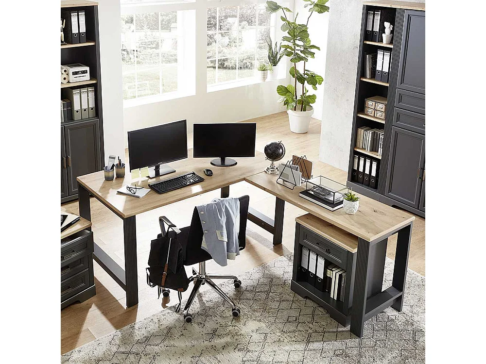 Eckschreibtisch im Landhausstil 200x160 cm