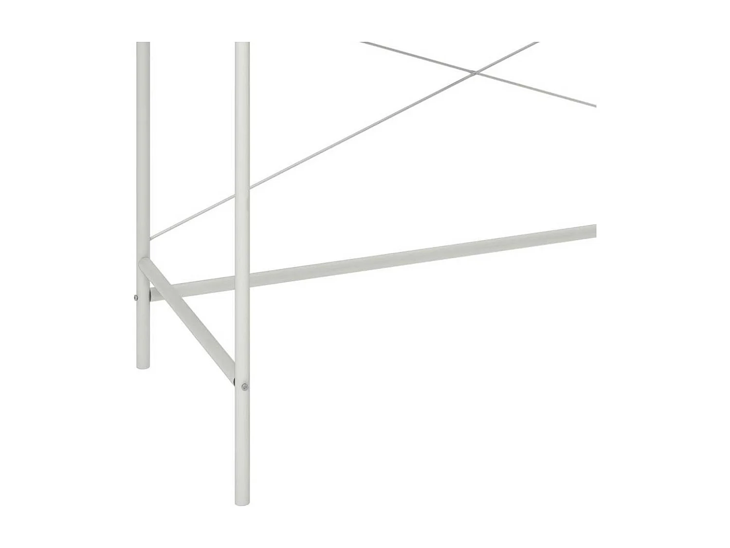 Laptopschreibtisch mit Schublade in Walnussfarben und Weiß 107 cm breit