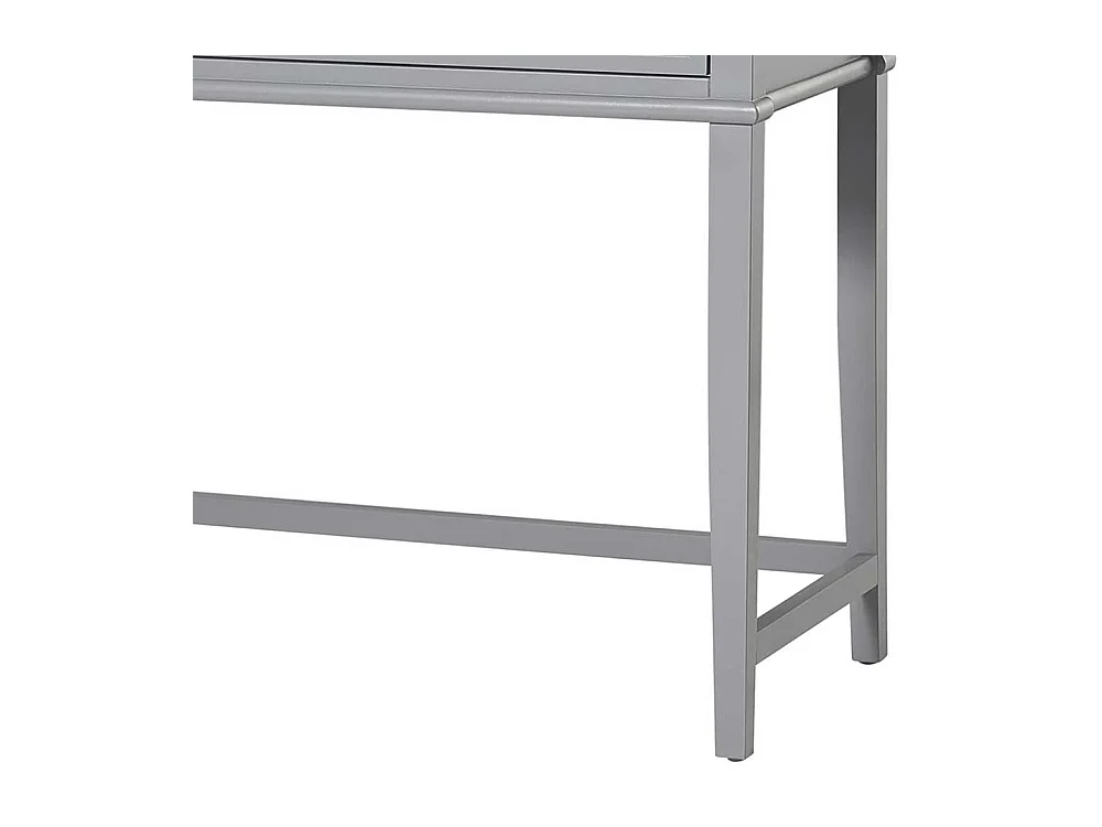 Home Office Tisch in Grau lackiert einer Schublade