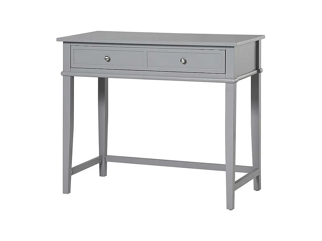 Home Office Tisch in Grau lackiert einer Schublade