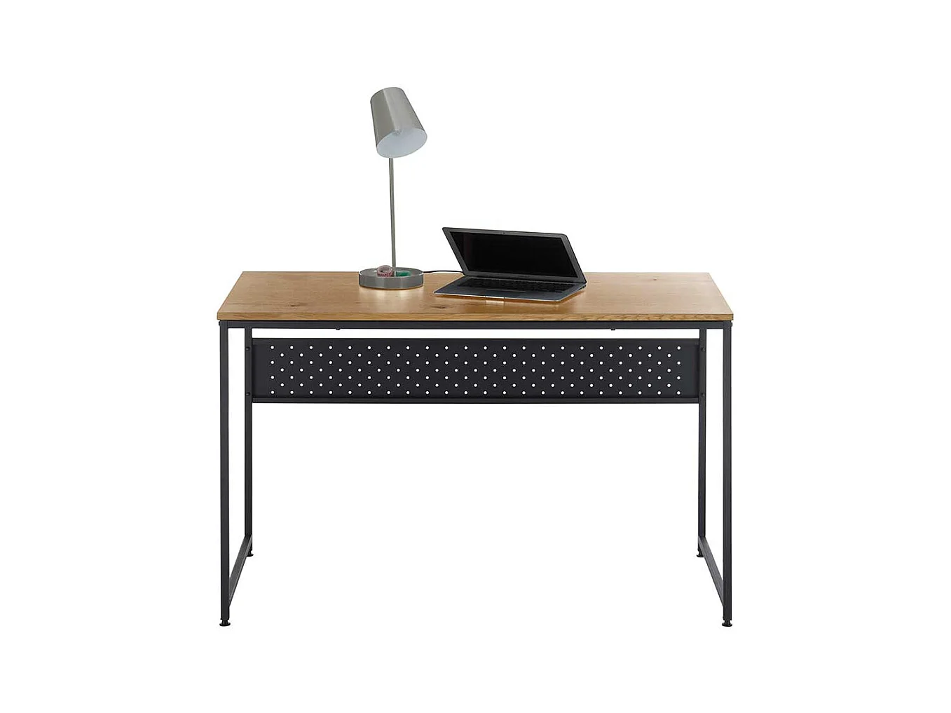 Bürotisch im Industry und Loft Stil Metall Bügelgestell