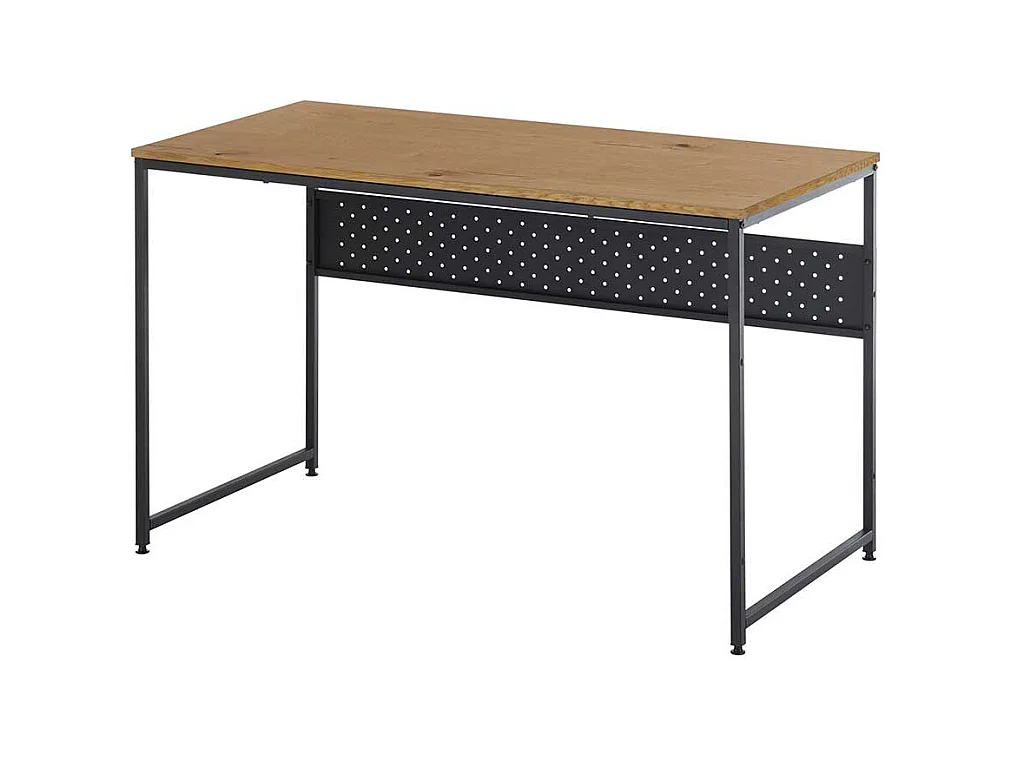 Bürotisch im Industry und Loft Stil Metall Bügelgestell