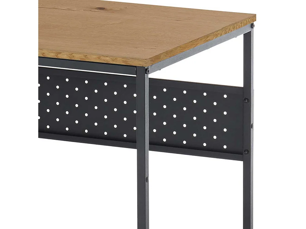 Bürotisch im Industry und Loft Stil Metall Bügelgestell