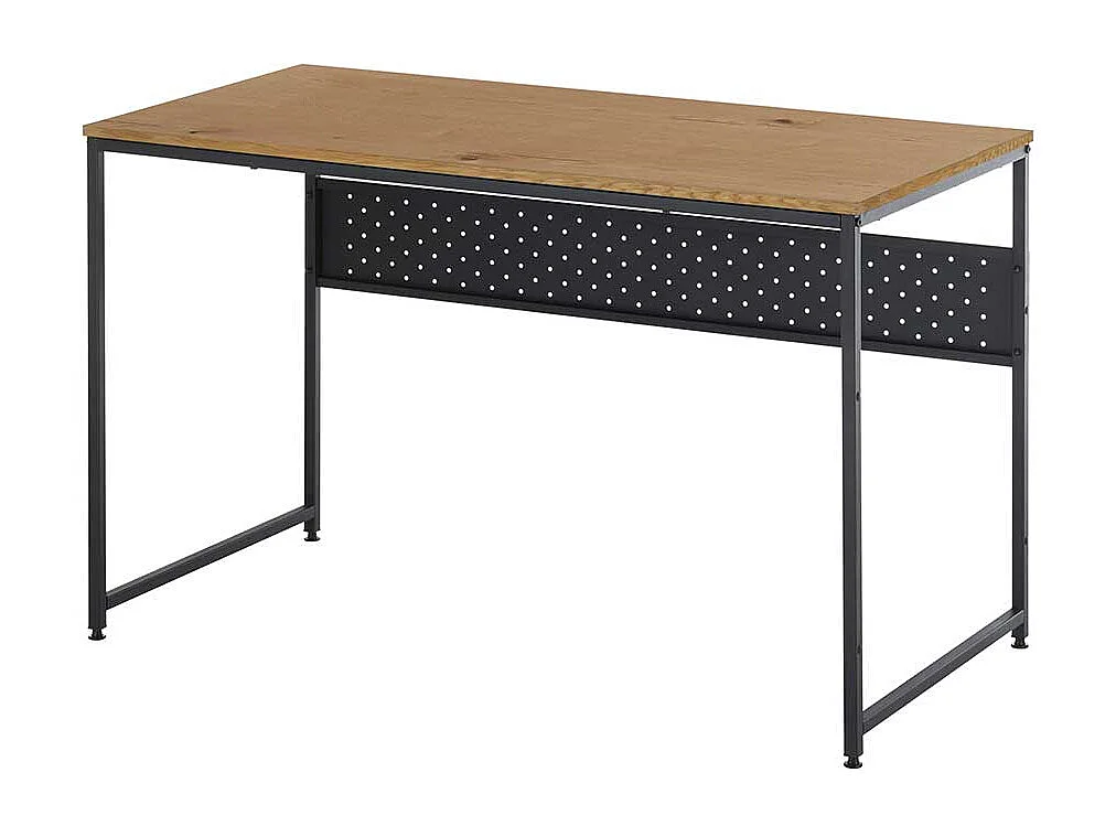 Bürotisch im Industry und Loft Stil Metall Bügelgestell