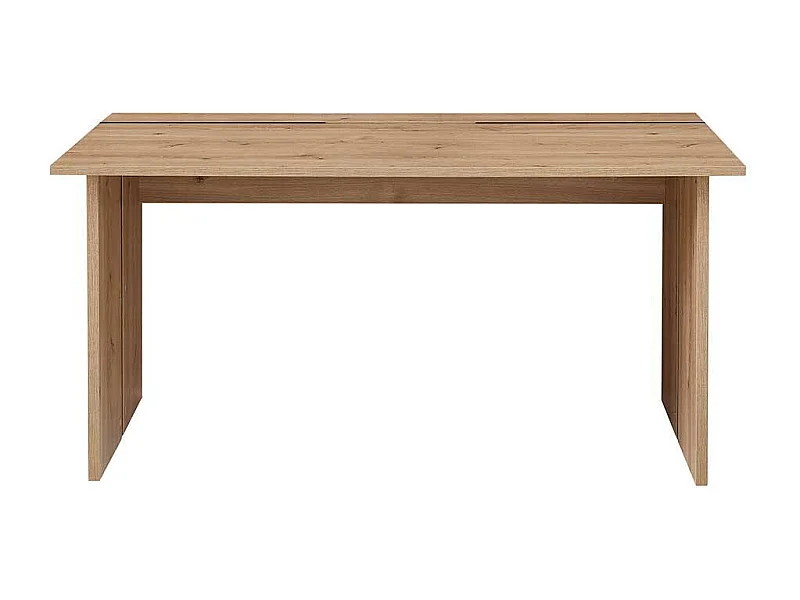 Schreibtisch in Wildeichefarben rechteckiger Tischplatte