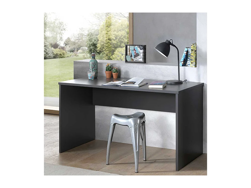 Schüler Schreibtisch in Anthrazit 140 cm breit