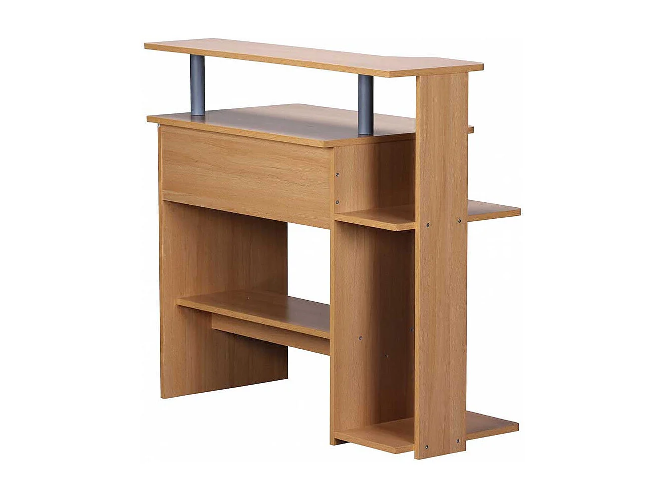 Büroschreibtisch mit Bildschirmaufsatz Tastaturauszug