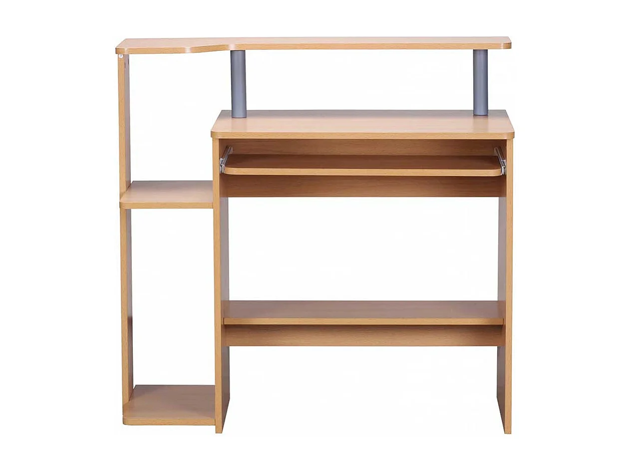 Büroschreibtisch mit Bildschirmaufsatz Tastaturauszug