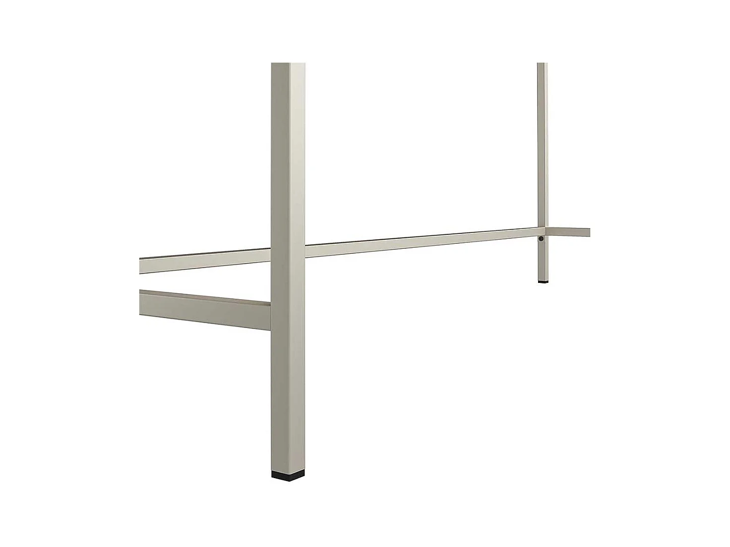 Bürotisch modern in Walnussfarben und Taupe 153 cm breit